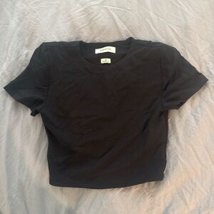 Babaton crew cropped contour tee